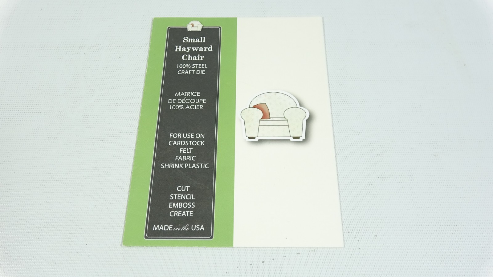 2013 Poppystamps Steel Craft Die Small Hayward Chair 892