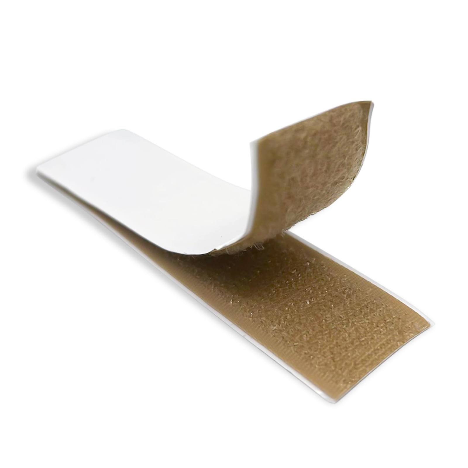 15 Sets Beige Hook and Loop Strips with Adhesive 1 inch Width Strong Tan