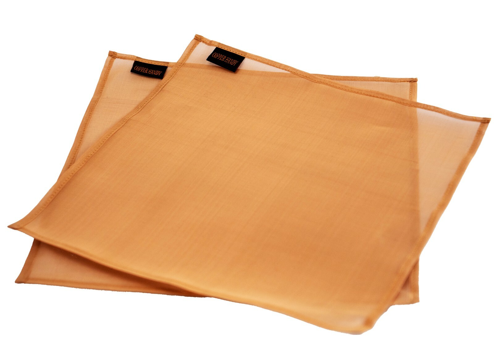 Copper Handy - 2 Pack of Smooth Woven Pure Copper Hand Cloth. No Touch Tool