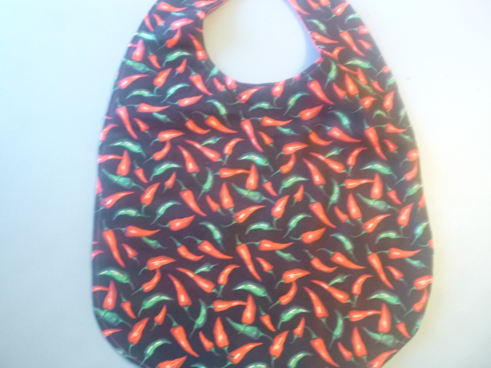 Adult Bib/Clothing Protector double thickness with Quilted Diamond Backing