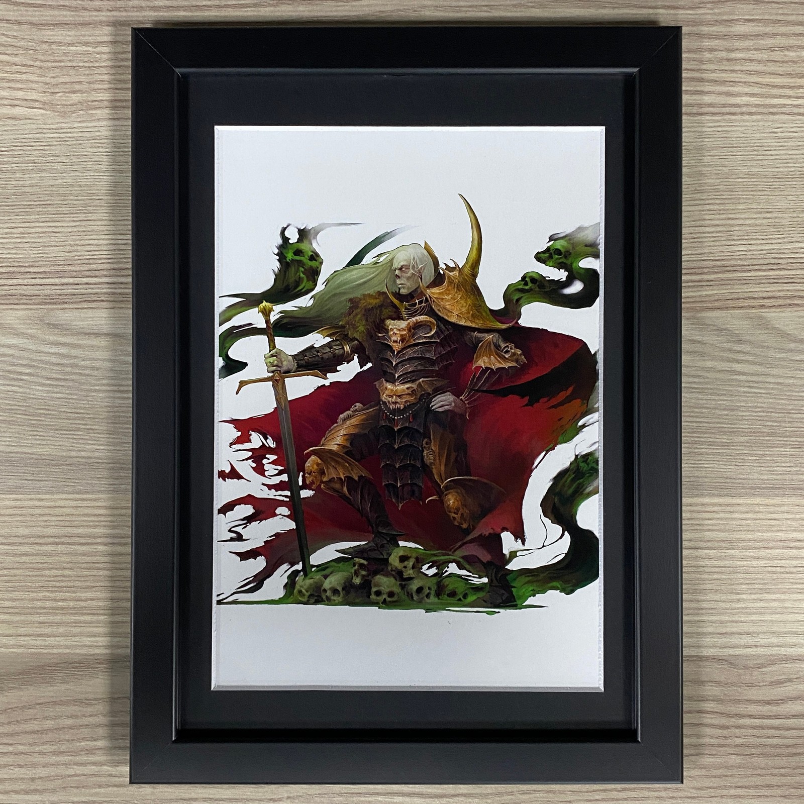 VLAD VON CARSTEIN FRAMED ART VAMPIRE COUNTS UNDEAD WARHAMMER OLD WORLD FANTASY