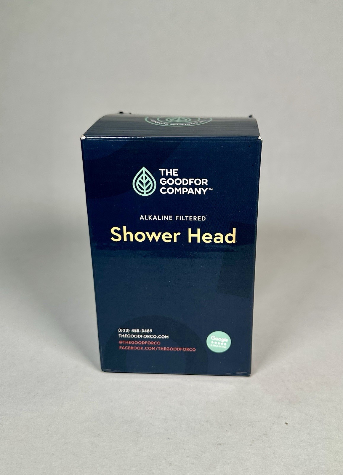 The Goodfor Company Alkaline Filtered Shower Head New Open Box