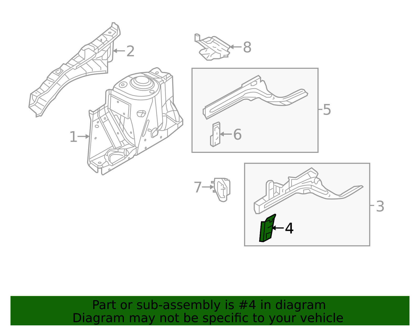 Genuine Nissan Frame Side Member Bracket (Right) G51F2-3ANMA