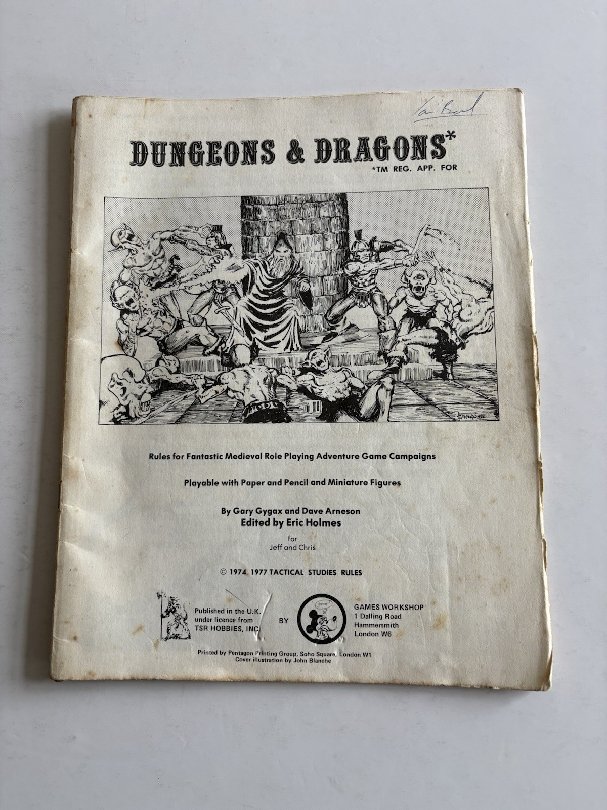 Dungeons and Dragons Rules  UK Print TSR 1977