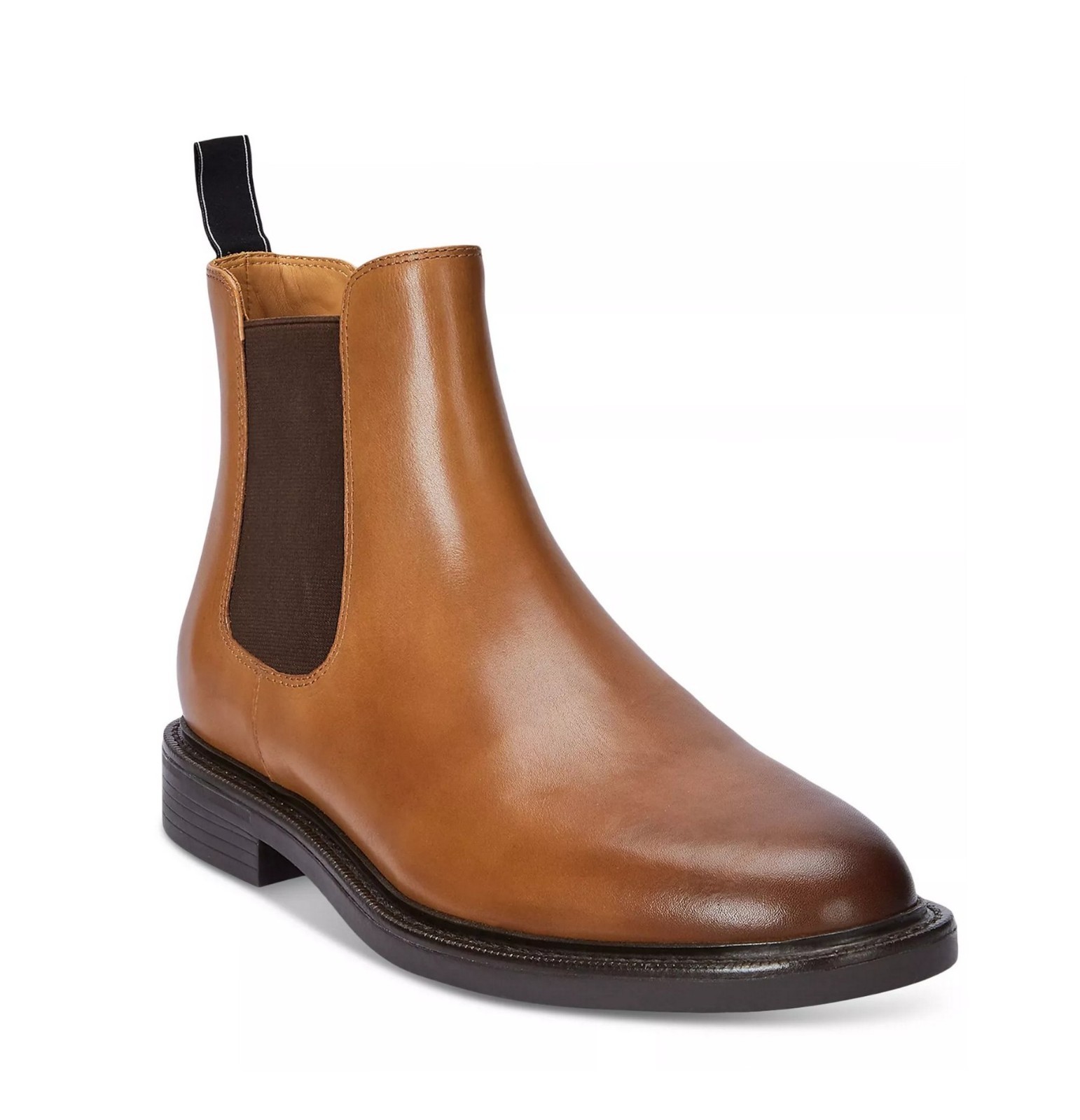 Polo Ralph Lauren Men's Asher Leather Chelsea Boots US 10 D $198 Clay Tan
