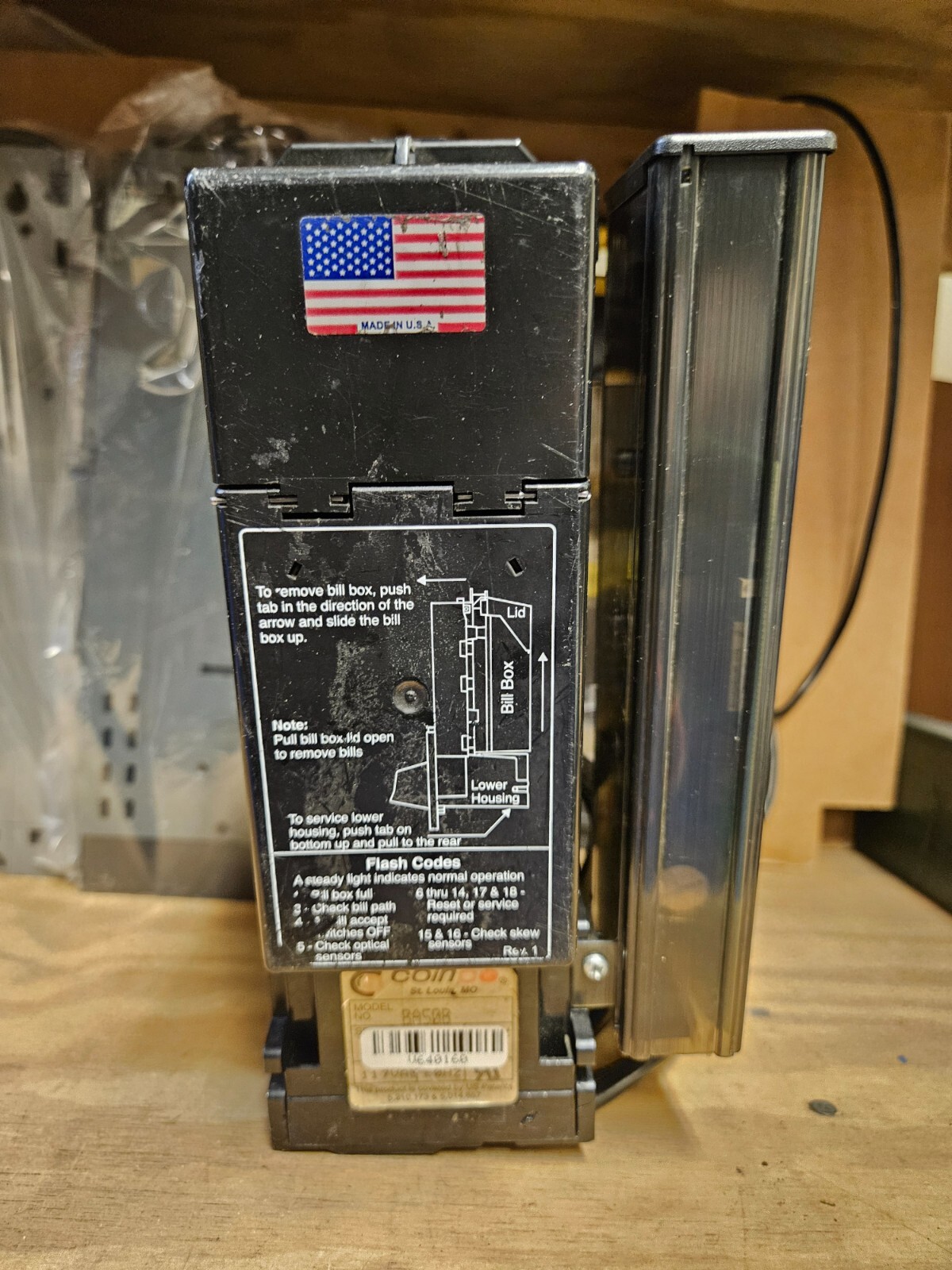 UPGRADE! Mag50B to Replace Older Coinco BA50B Bill Acceptor Validator , 117Volt