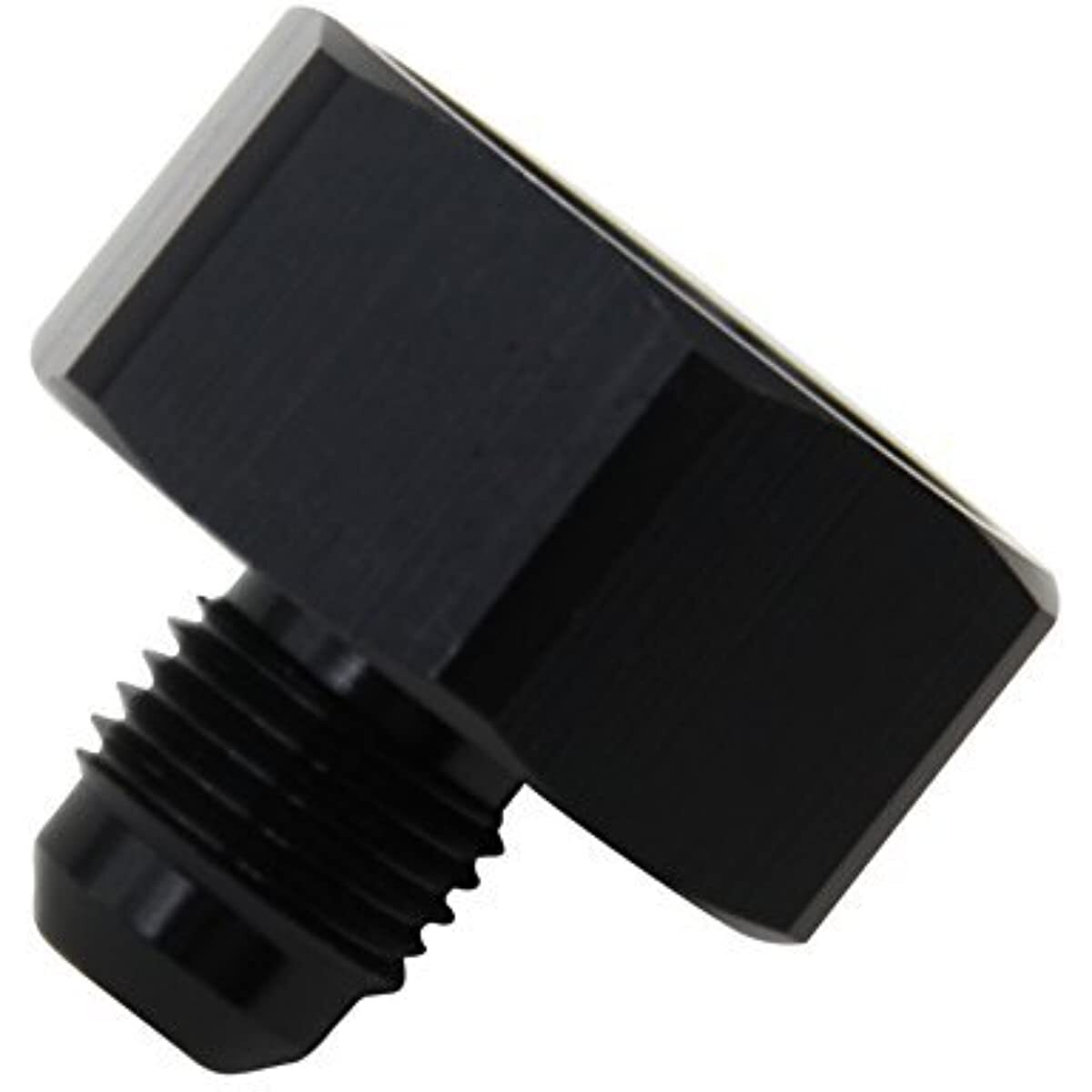 Nitrous Bottle Nut Adapter With Washer (Black, 4AN)
