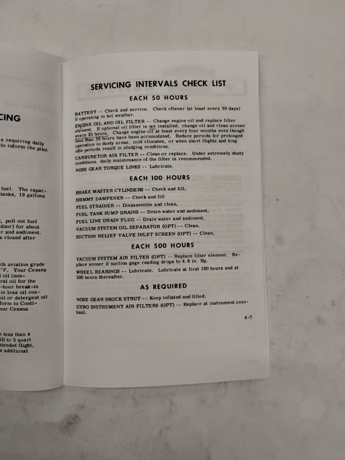 Cessna 1966 Model 150F Owner's Manual-Reproduction.