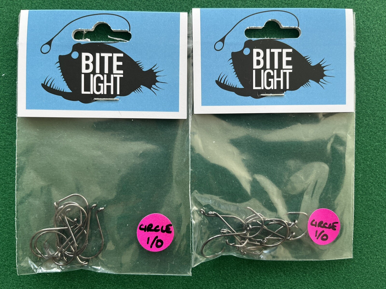 Circle Hooks size 1/0 - Bitelight Perchmaster 2 packs 20 hooks