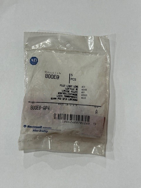ALLEN BRADLEY 800EQ-AP4 RED  SQUARE PILOT LIGHT LENS (LOT OF 5)  *NEW IN BOX*