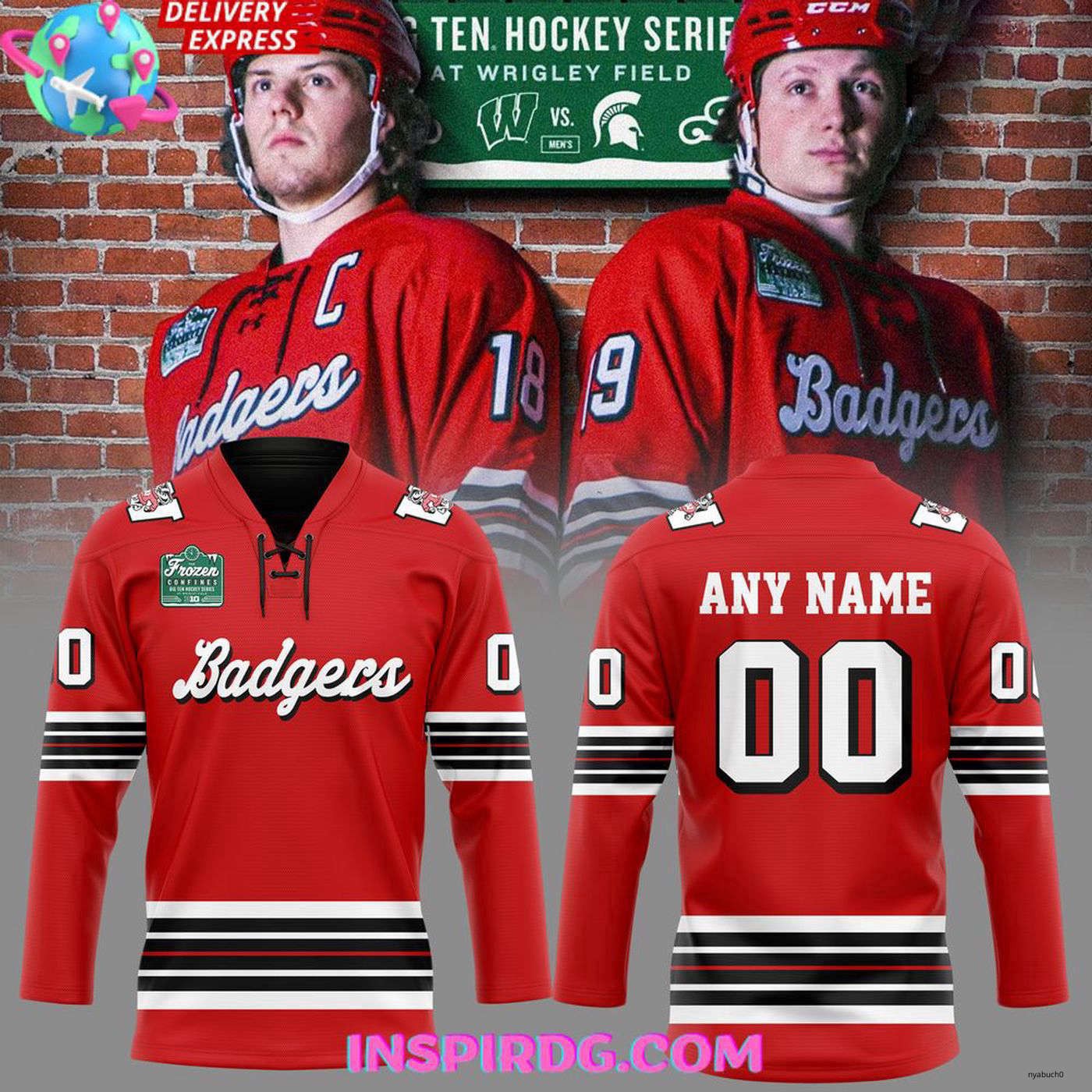Personalized Wisconsin Badgers Frozen Confines Wisconsin 2025 Hockey Shirt