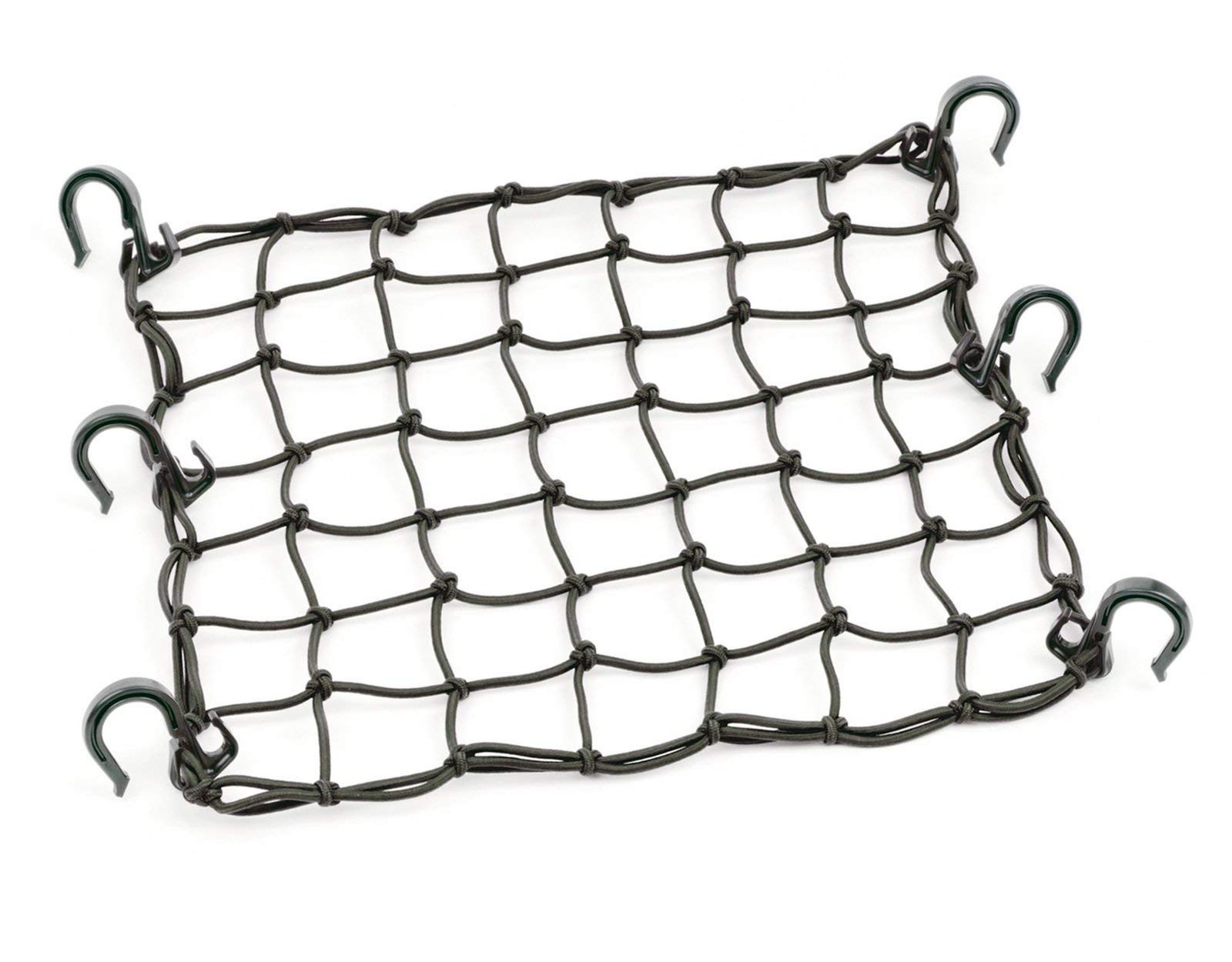 PowerTye 50152 Black 15inX15in Cargo Net featuring 6 Adjustable Hooks & Tight...