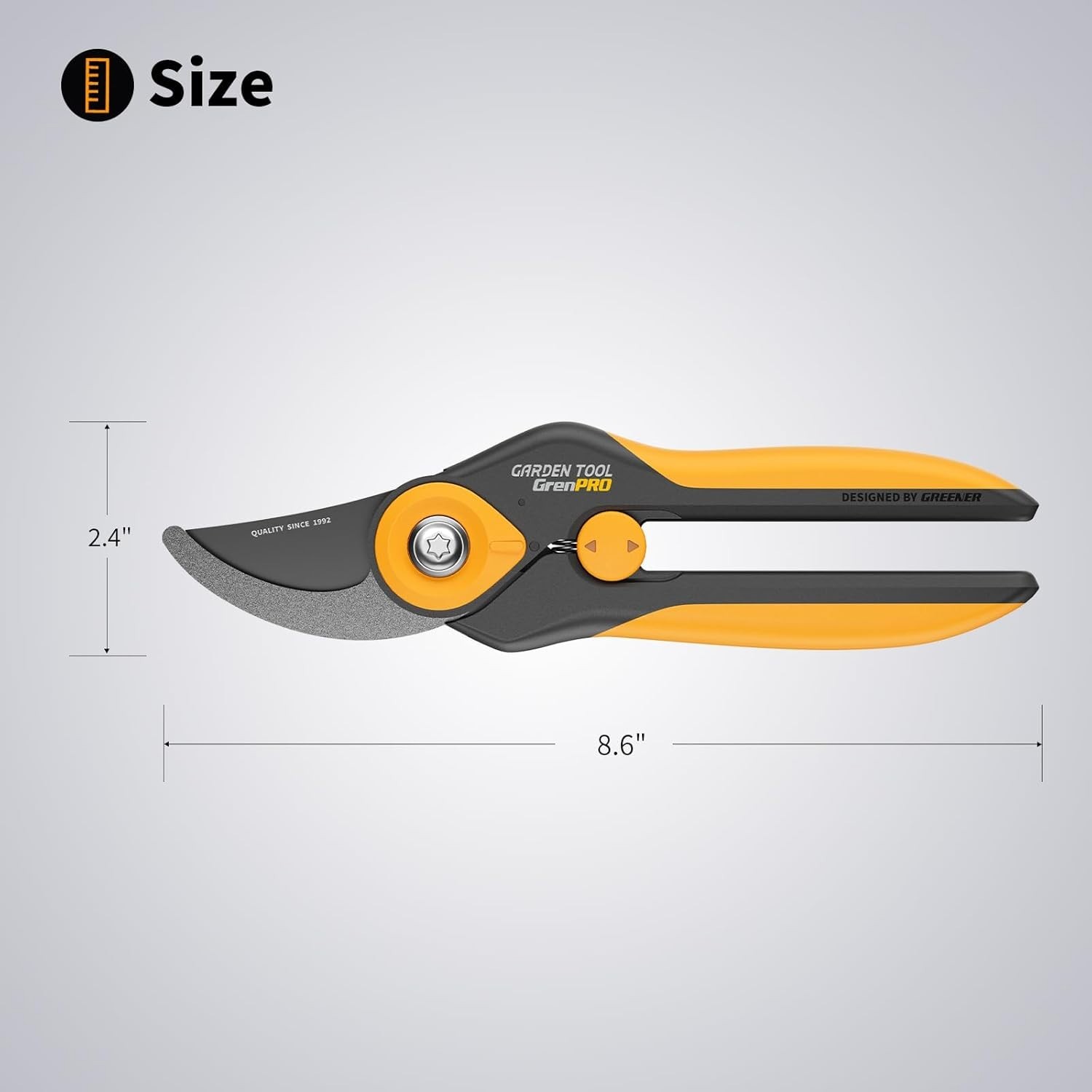 Rust-Resistant Bypass Pruning Shears - Adjustable Dual-Grip & Easy Handling