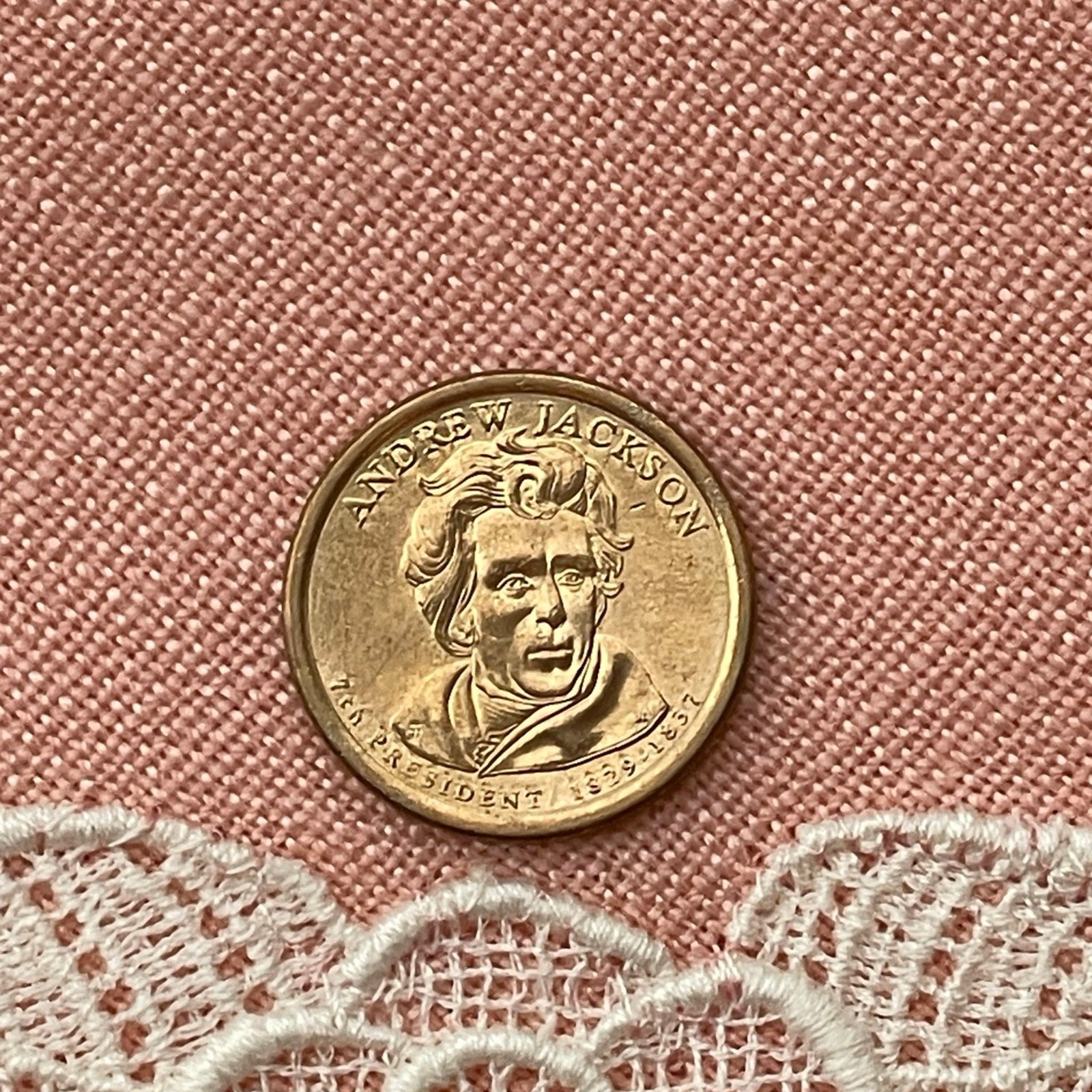 Andrew jackson dollar coin 2008 1829-1837