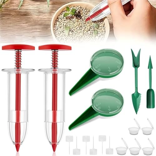 17 PCS Mini Seed Spreader, New Mini Gardening Spreaders, Mini Sowing Seed