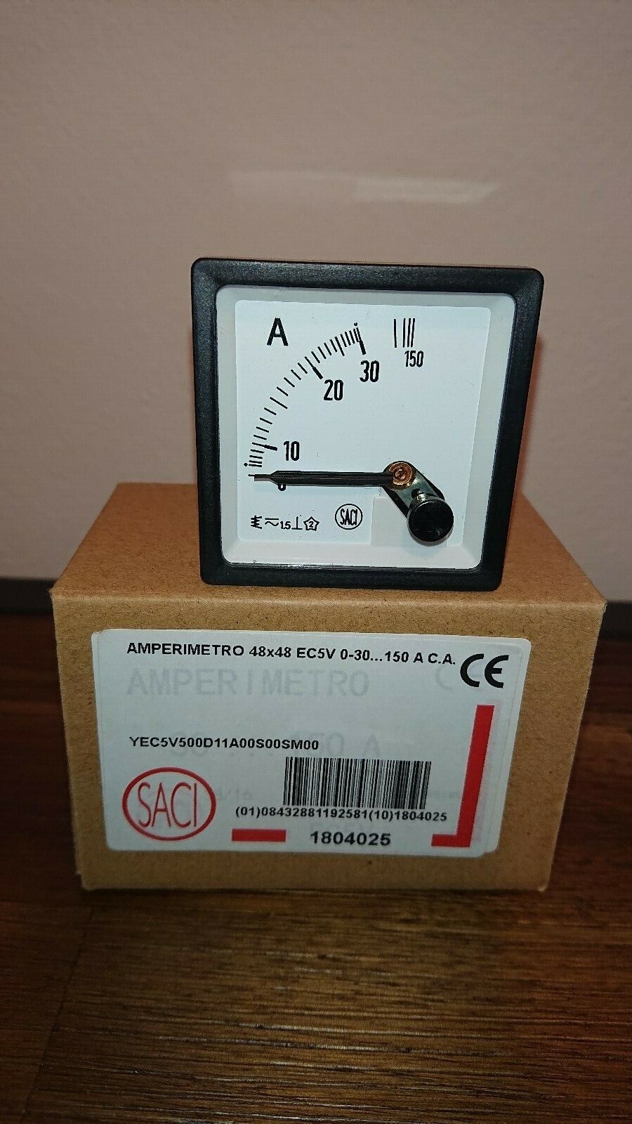 SACI - Ampmeter Gauge - 48x48 EC5V 0-30... 150 A  AC