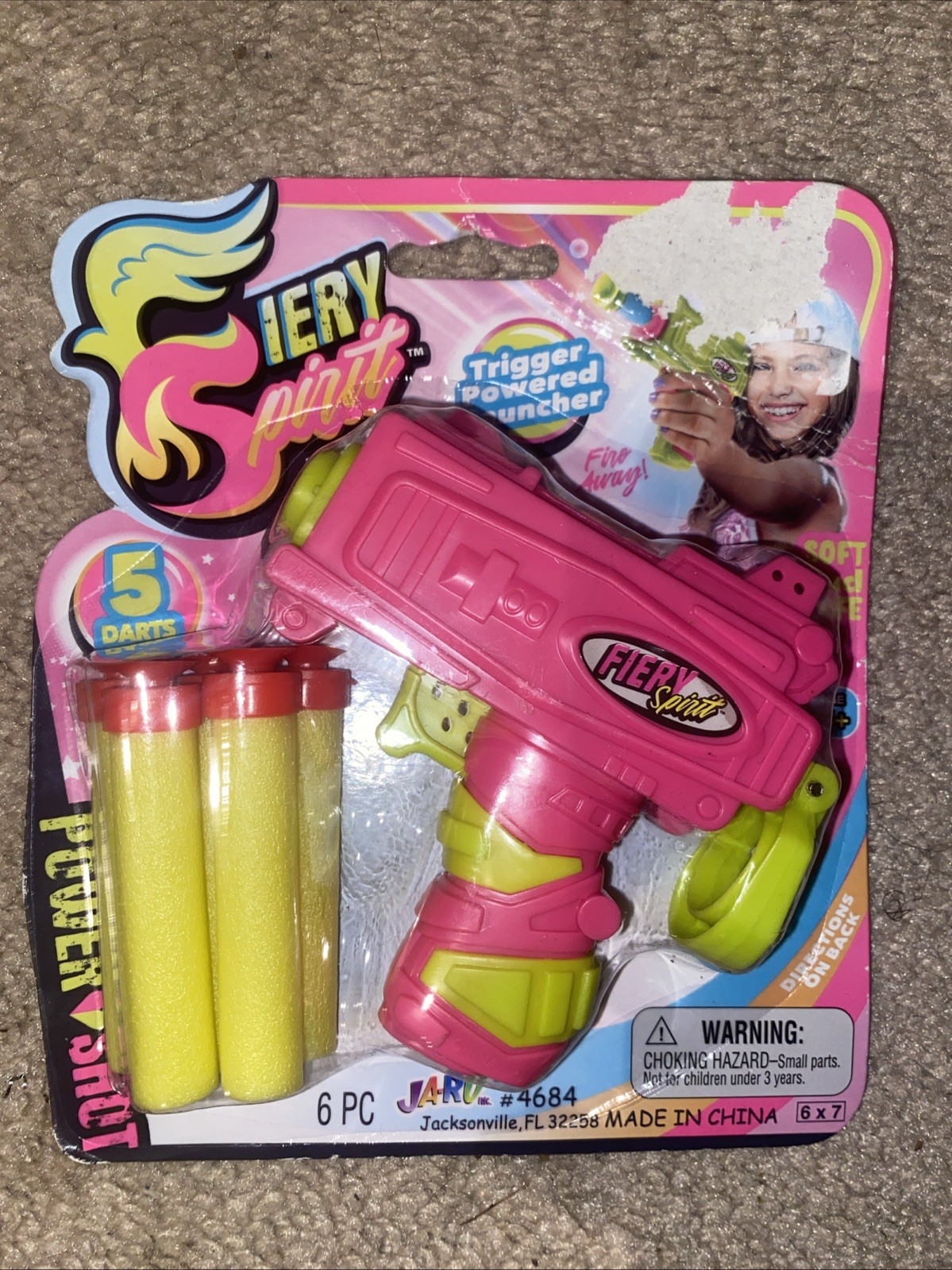 JA-RU Girl Ultra Foam Dart Gun Fiery Spirit Power Shot | Color May Vary
