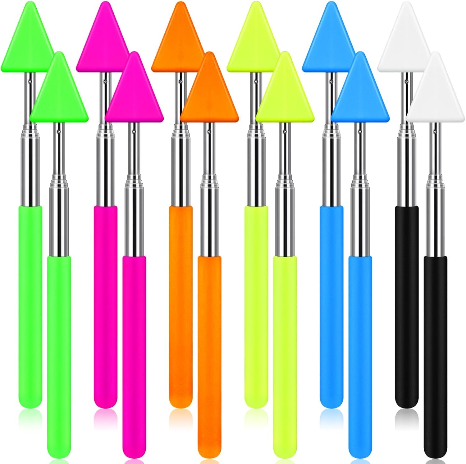 12 Pcs Telescopic Teacher Pointer Stick for Classroom Arrow Extendable...