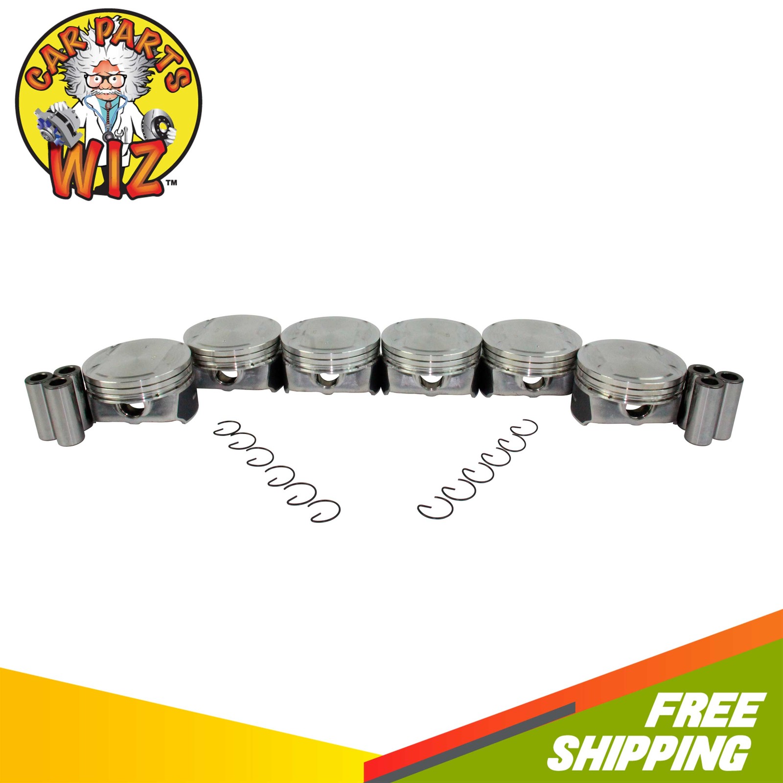 Engine Standard size Complete Piston Set Fits 11-20 Ford Lincoln 3.7L DOHC