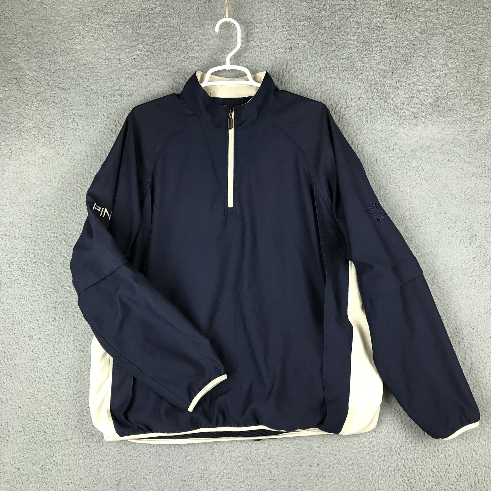 PING Collection Pullover Jacket Mens Large Quarter Zip Windbreaker Golf