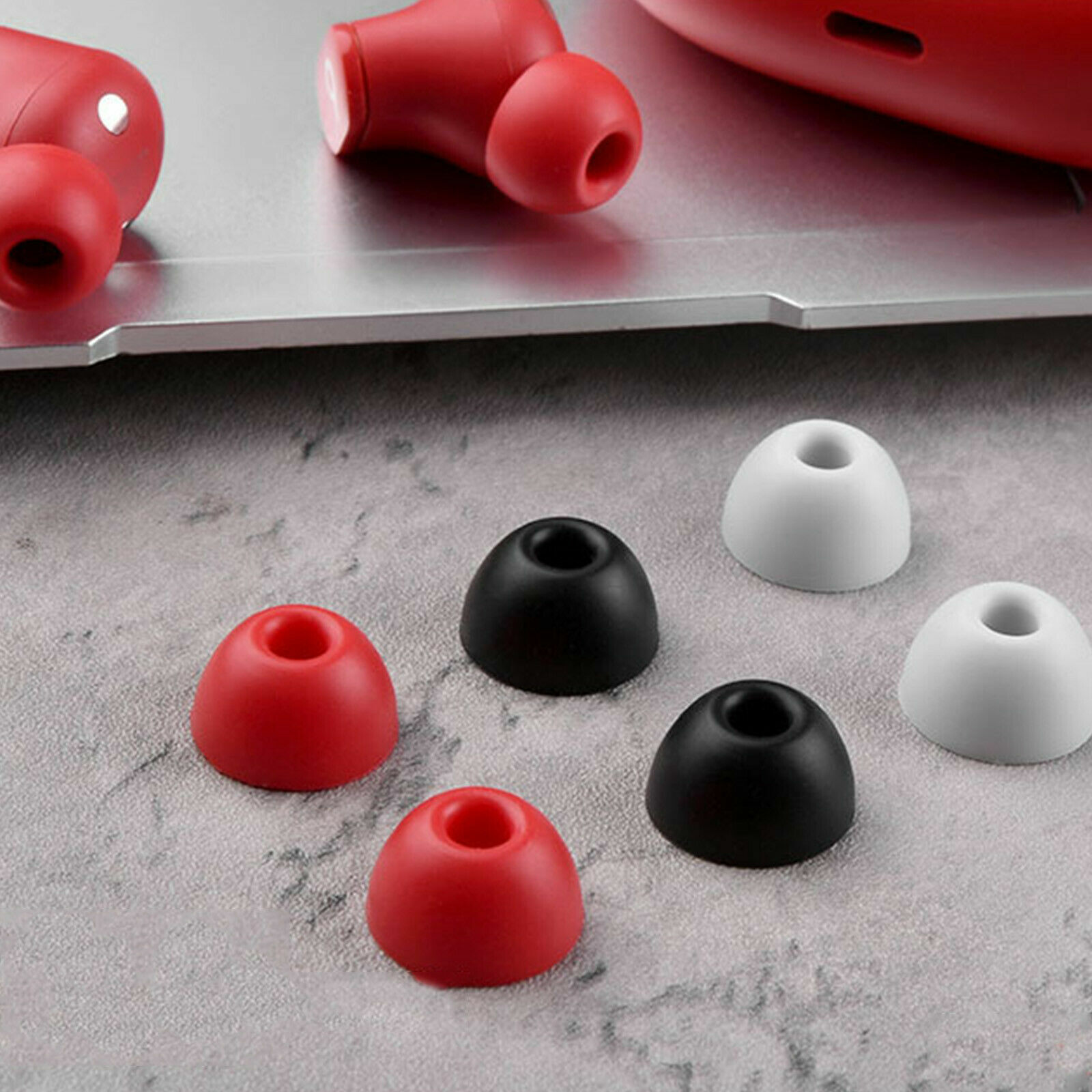 Soft Silicone Earbuds Ear Tips Protective Sleeve for Beats Studio Buds Earphones