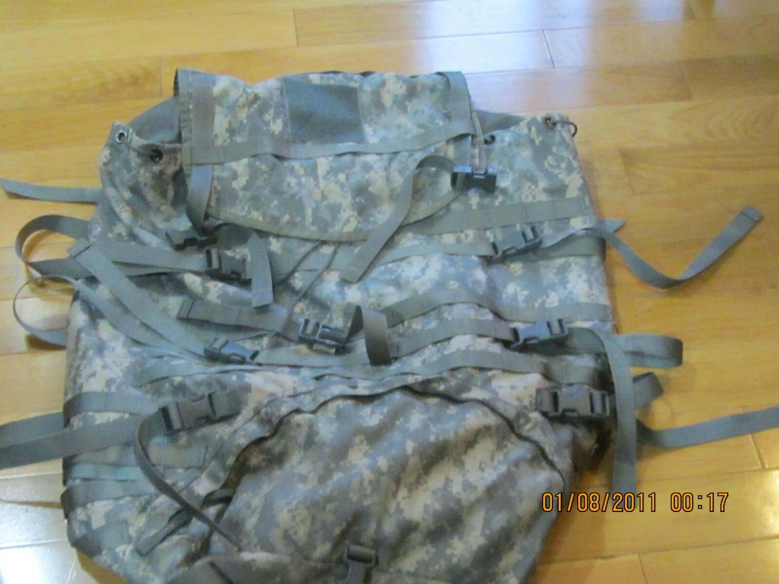 Made in USA Army MOLLE II Main Bag Ruck Sack for ACU Digital Back Pack! MINT!