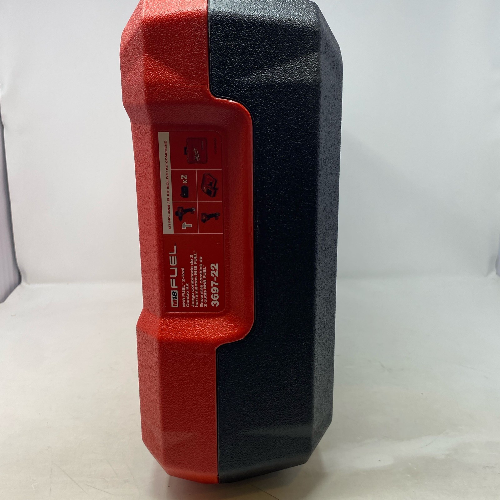 Milwaukee Red/Black Hard Case for M18 2997-22 Drill/Driver Kit (Empty)