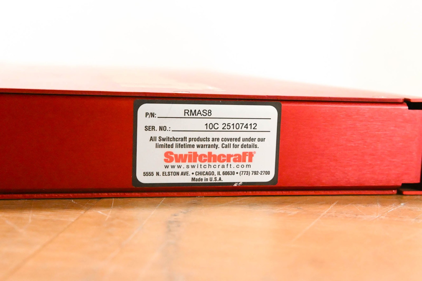 Switchcraft RMAS8 8-Input 3-Way Splitter CG01X6V