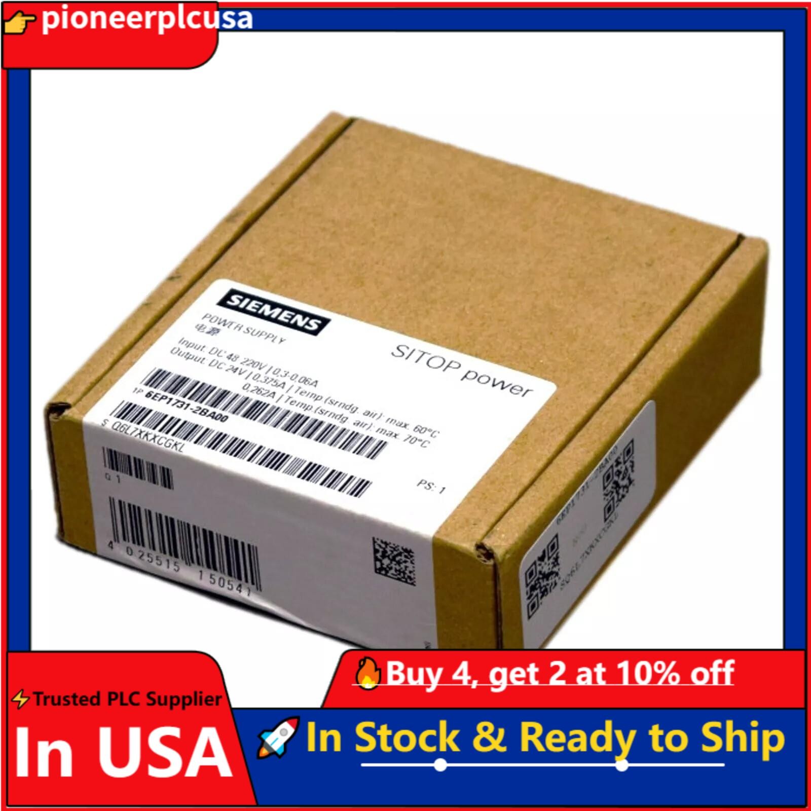 New Siemens 6EP1731-2BA00 6EP1 731-2BA00 1 Year Warranty Fast Shipping
