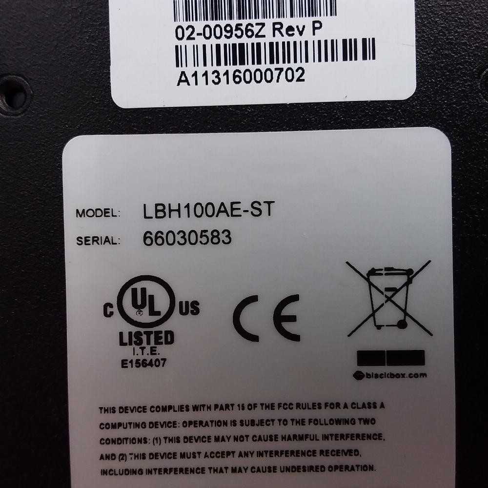 LBH100AE-ST | Black Box | Media Converter Switch, Used