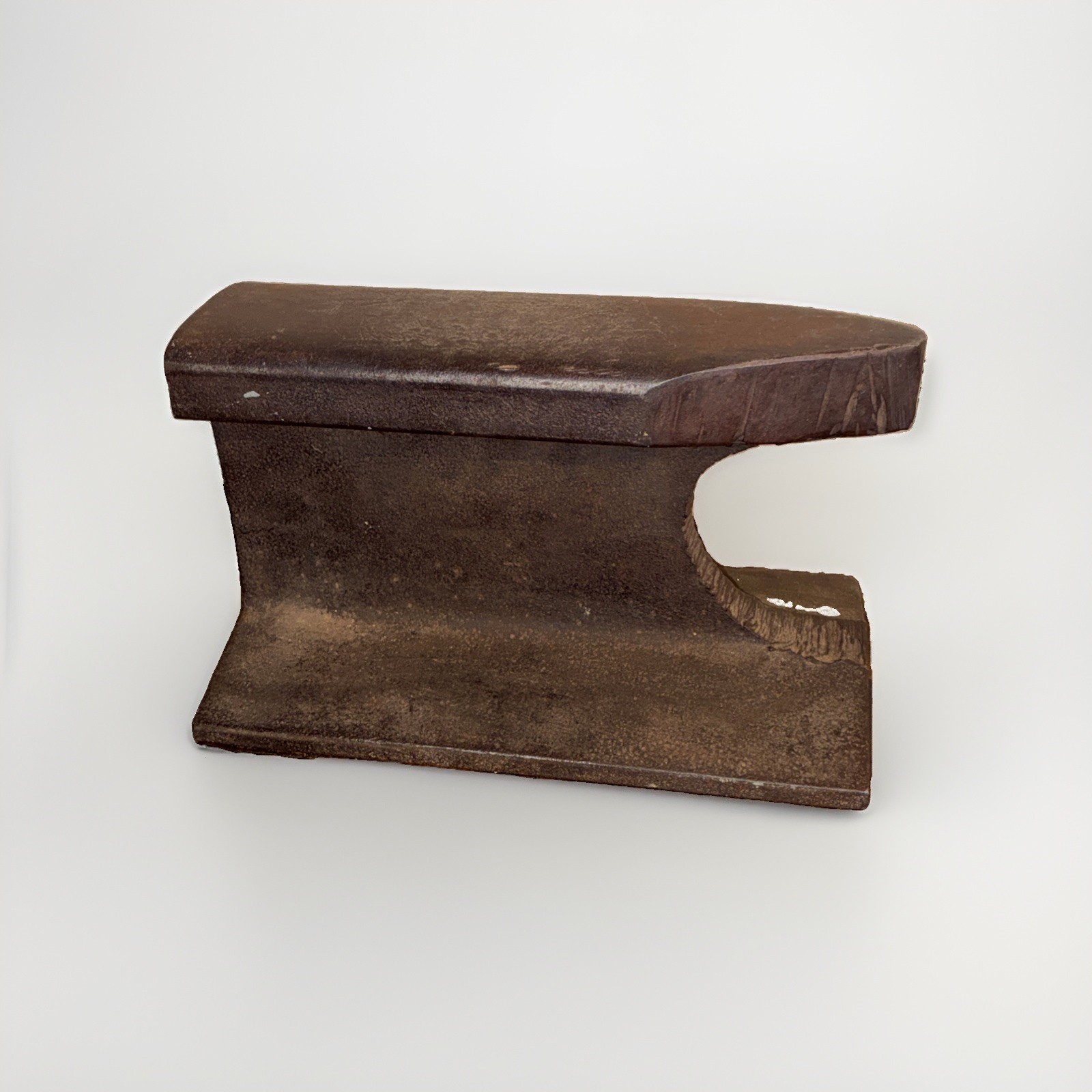 Vintage Handmade Railroad Track Anvil About 10” Long, 20+ Lbs