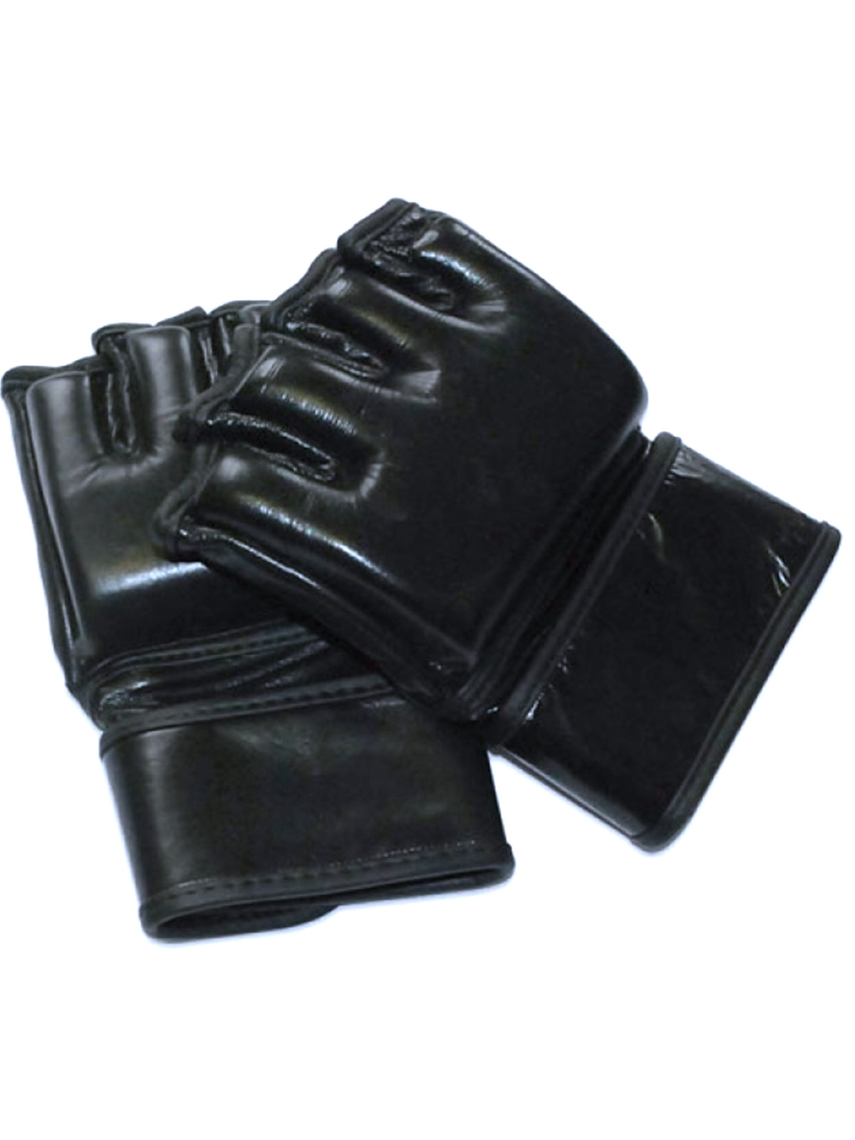 MAG MMA Leather Grappling Gloves Black