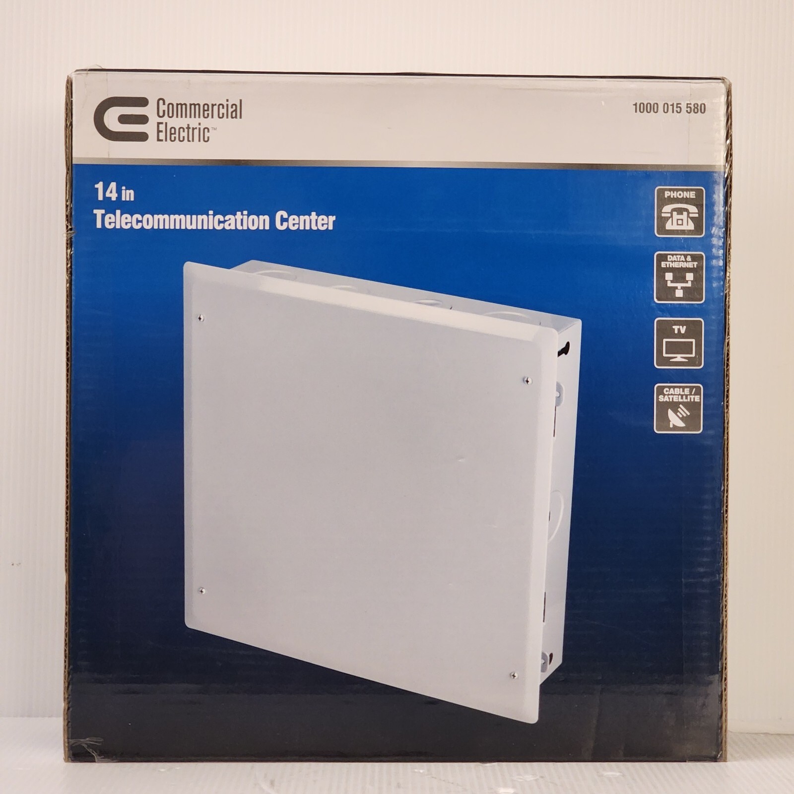 Commercial Electric 14 in. Telecommunication Center,white 1000 015 580