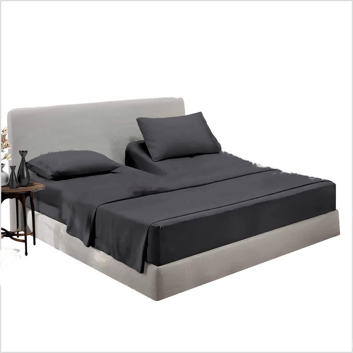 Split Top Flex King Sheet 4 pc set For Sleep Number Bed 1900 Count Deep Pockets