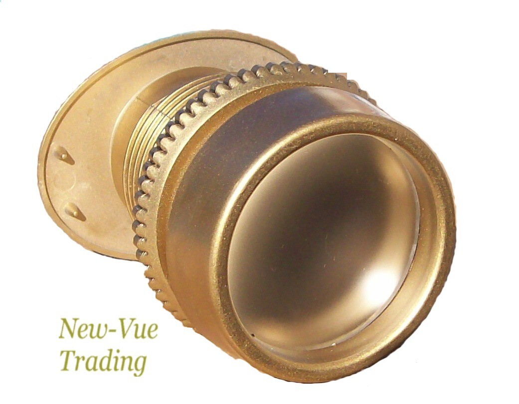 Wide Angle Peephole Door Viewer Door Scope 1-1/2" View Gold