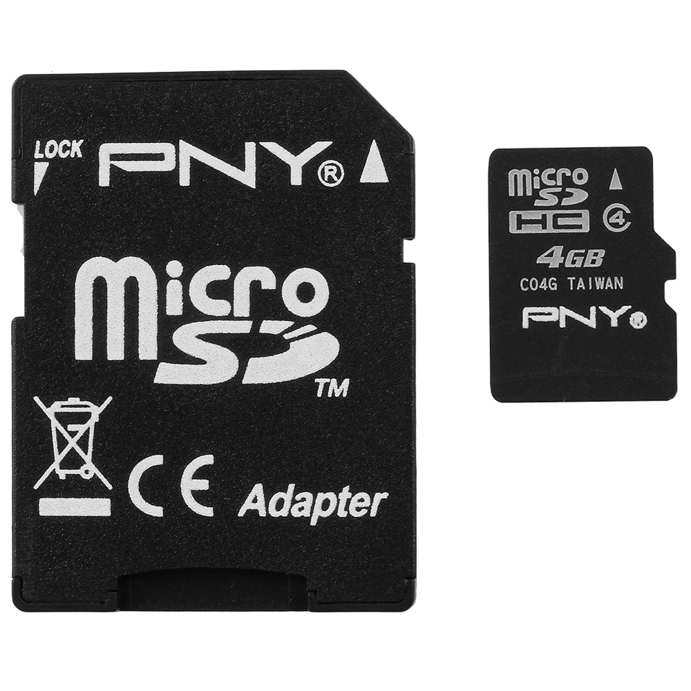 PNY Class 4 4GB SDHC Memory Card P-SDHC4G4-E F New Sealed Original Packaging