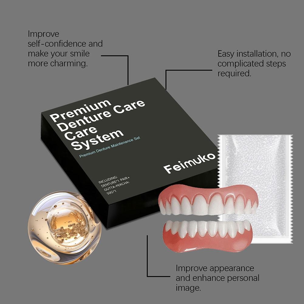 Feimuko Premium Denture Care System Maintenance Set -