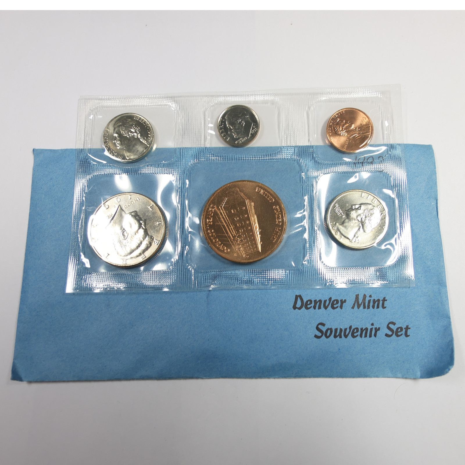 UNC Complete 1993 D Denver Mint Souvenir 5 US Coin Set #60228T
