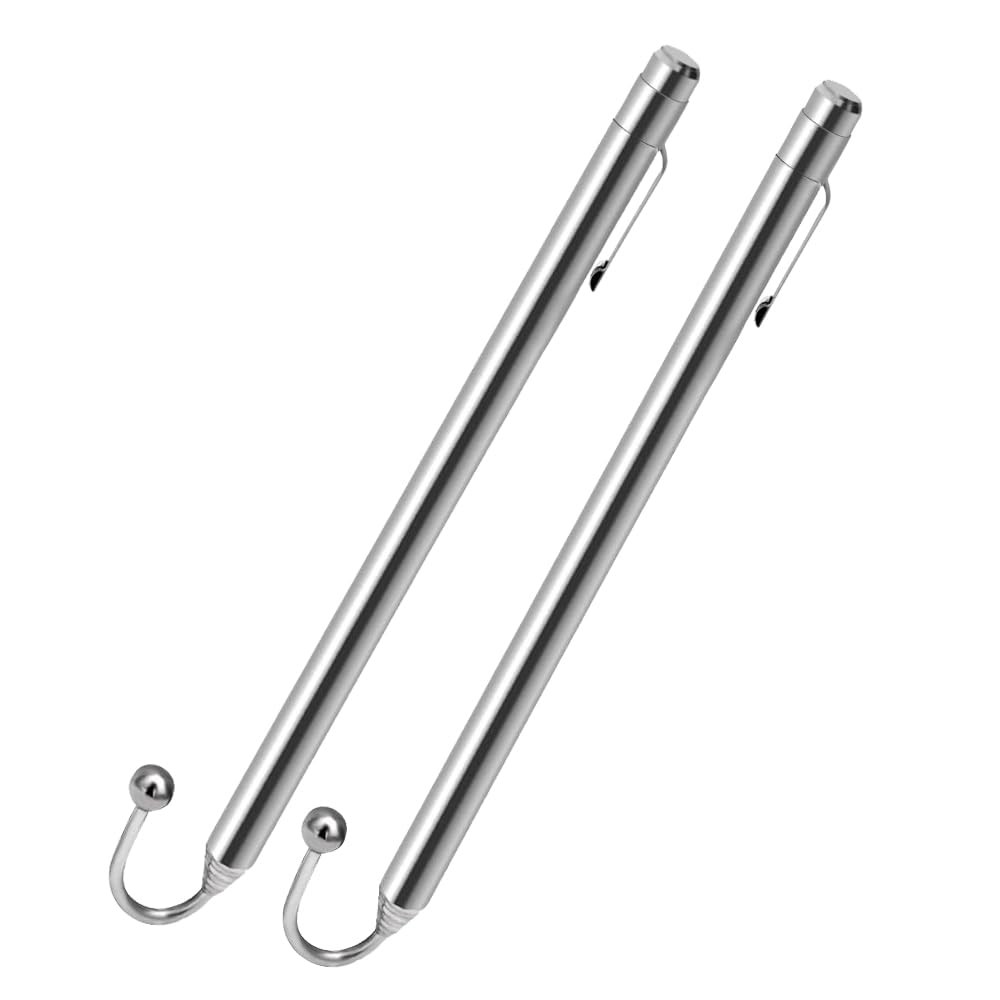 Telescoping Wire Reacher Pole, 38 Inch Extended Length, 7.8Inch Collapsed Len...