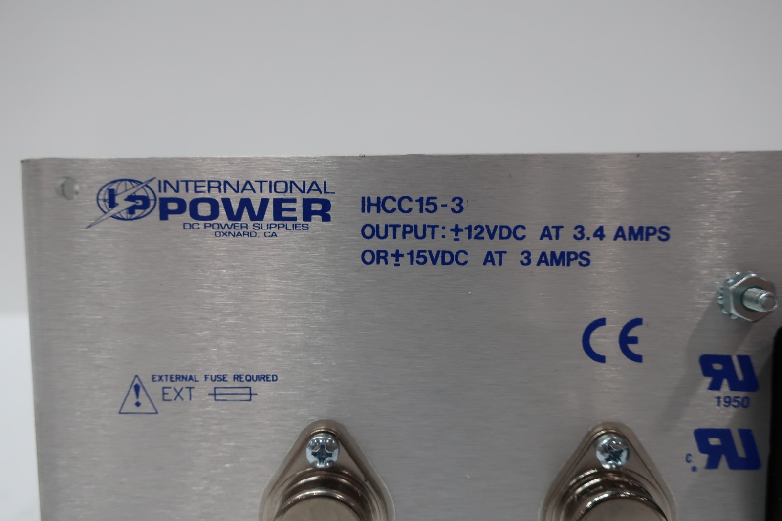 International Power IHCC15-3 Power Supply 120v-ac 240v-ac 3.4a Amp 15v-dc
