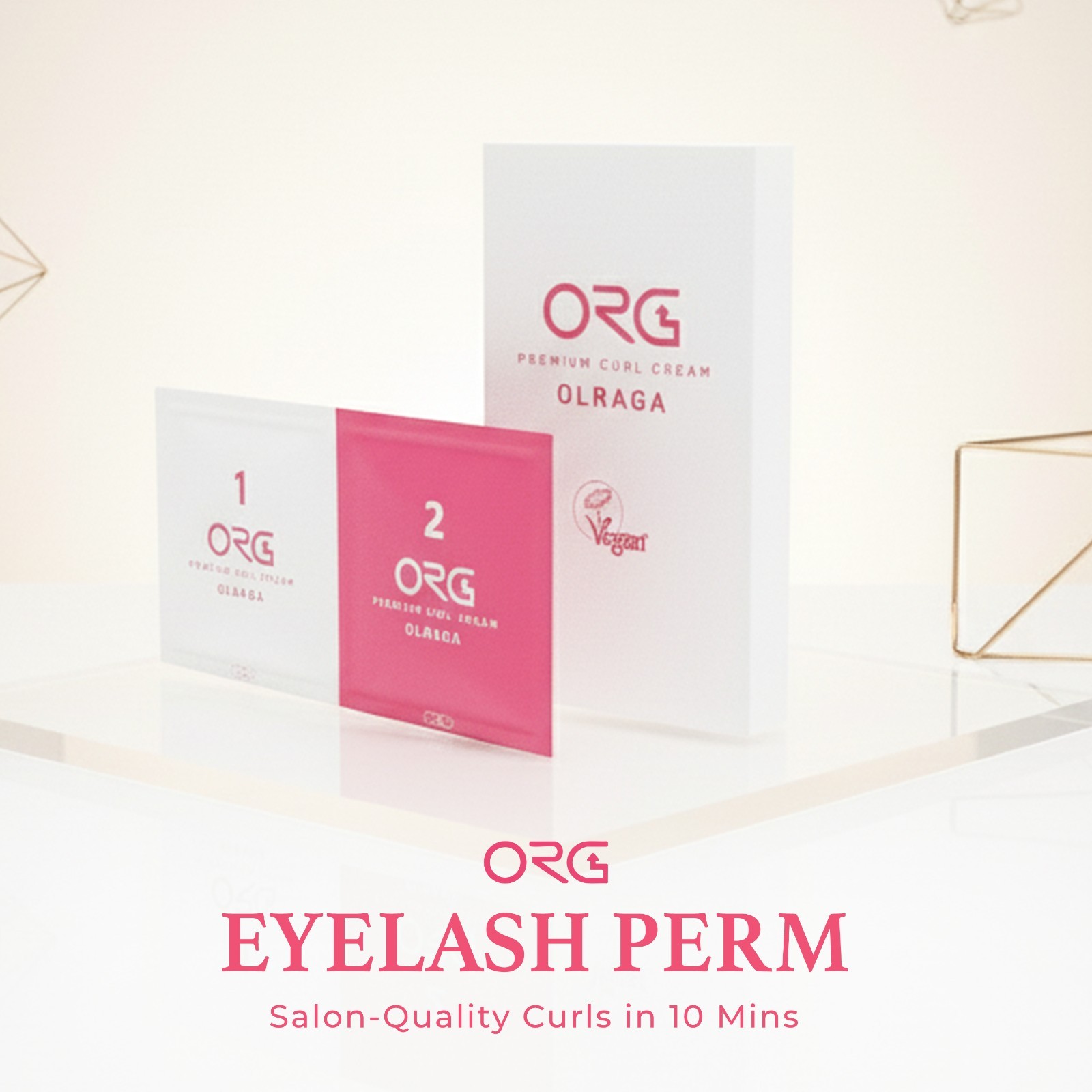 ORG Eyelash Perm (1st Agent, 2nd Agent: 1g each - 10 Sets)