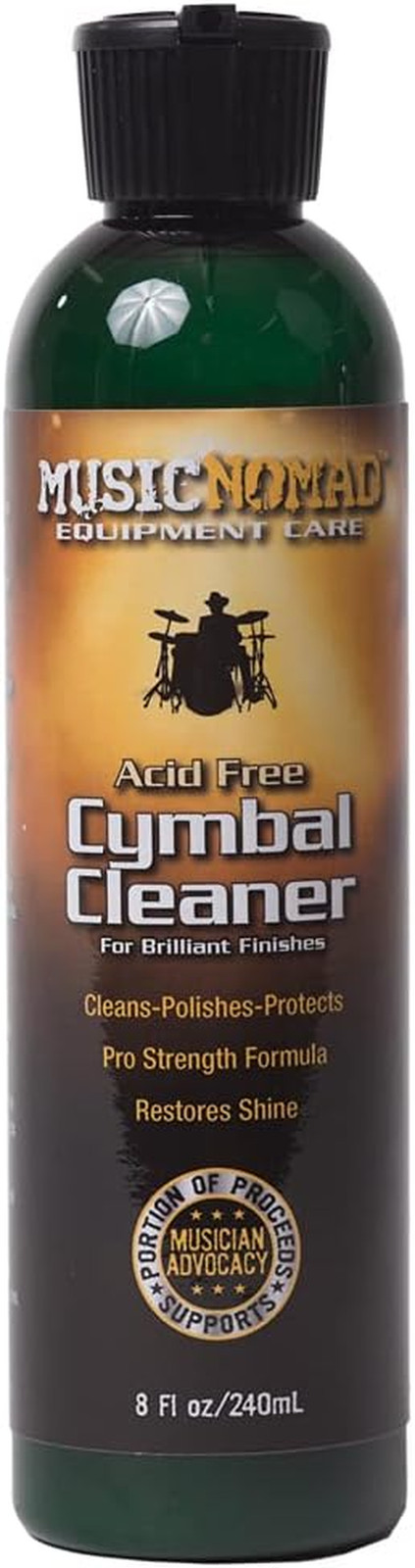 Premium Cymbal Cleaner for Brilliant Finishes, 8 Oz. (MN111)