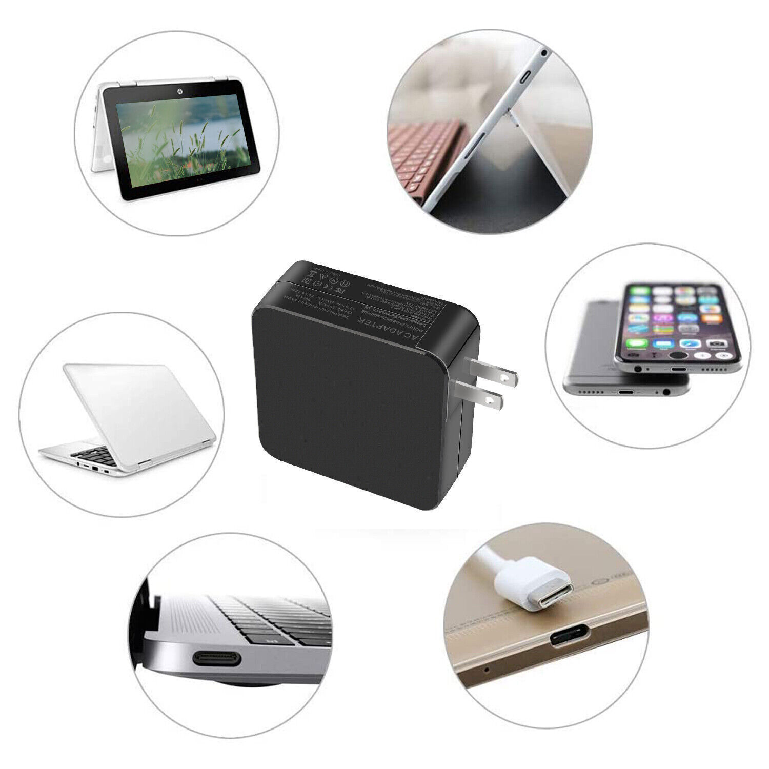 45W Universal Fast Charging Type C For Steam Deck Nintendo Switch USB-C Charger
