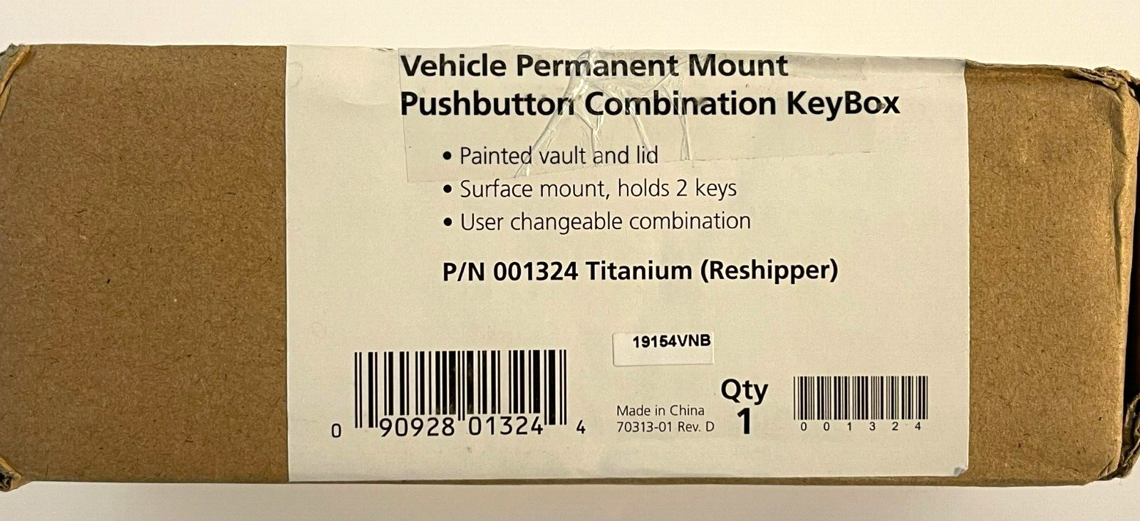 KIDDE 1324 Lock Box,Surface Mount,2 Keys