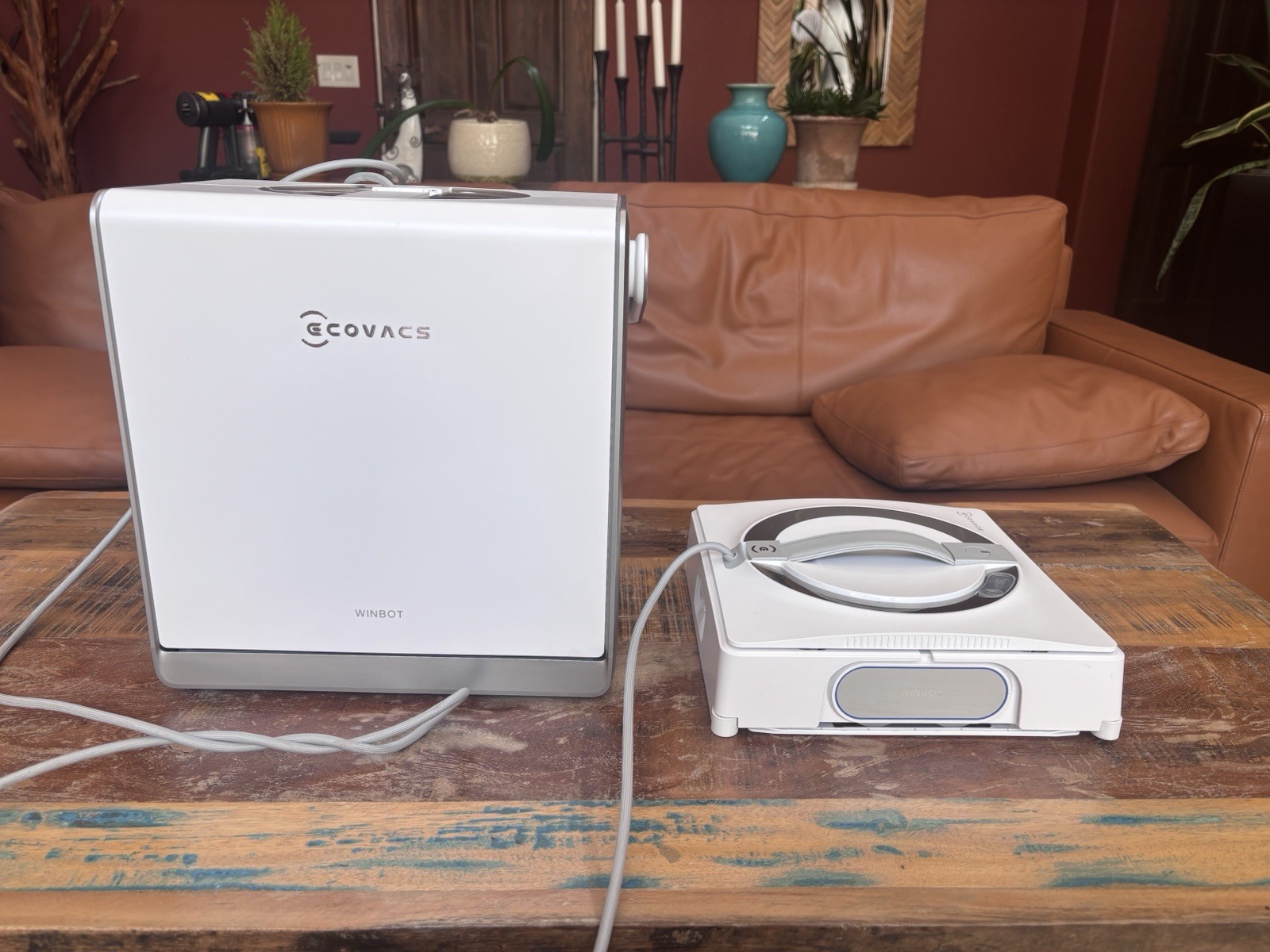 ECOVACS WINBOT W2 PRO OMNI Window Cleaning Robot, Multifunctional White/Silver