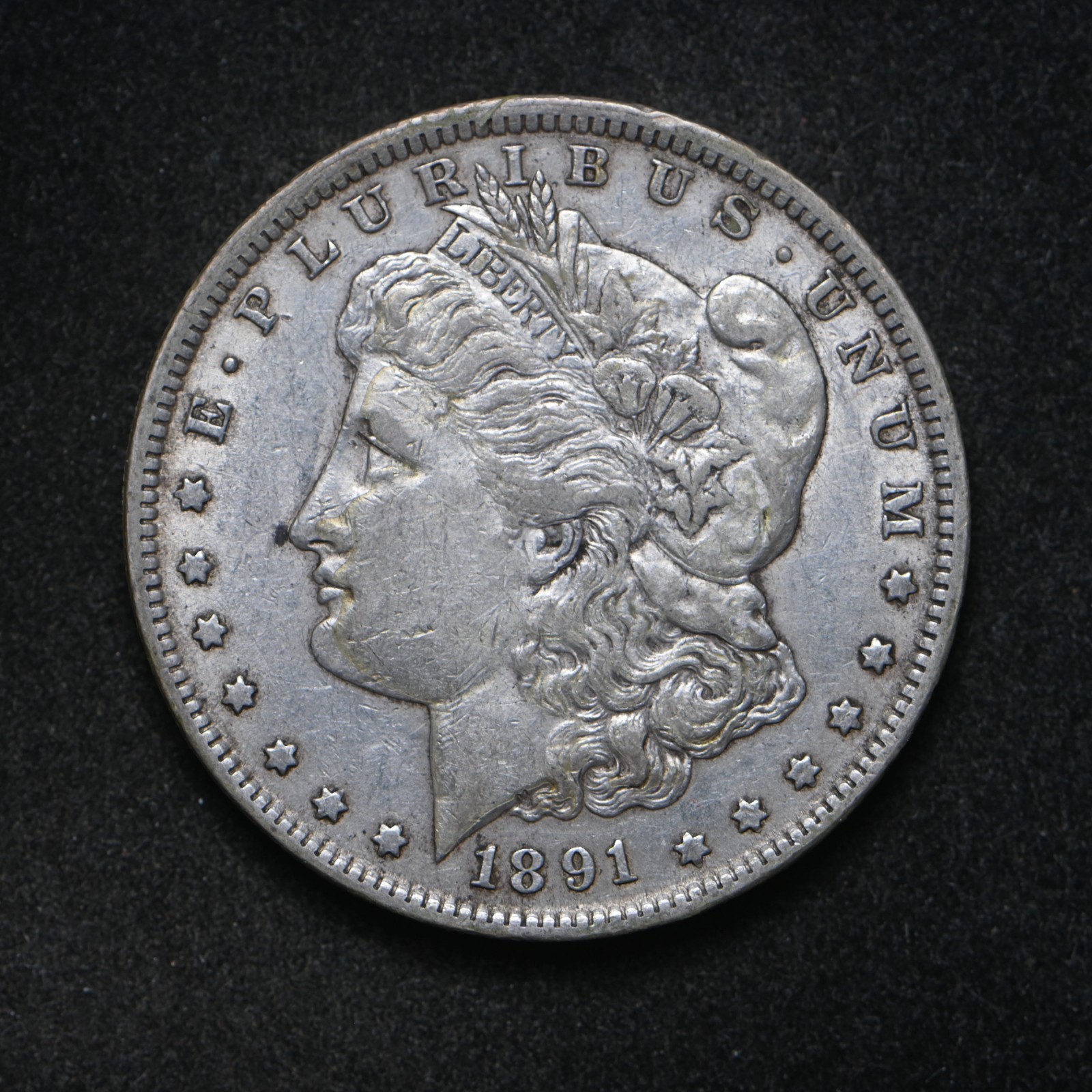 1891 DDO Morgan Silver Dollar (cn16767)