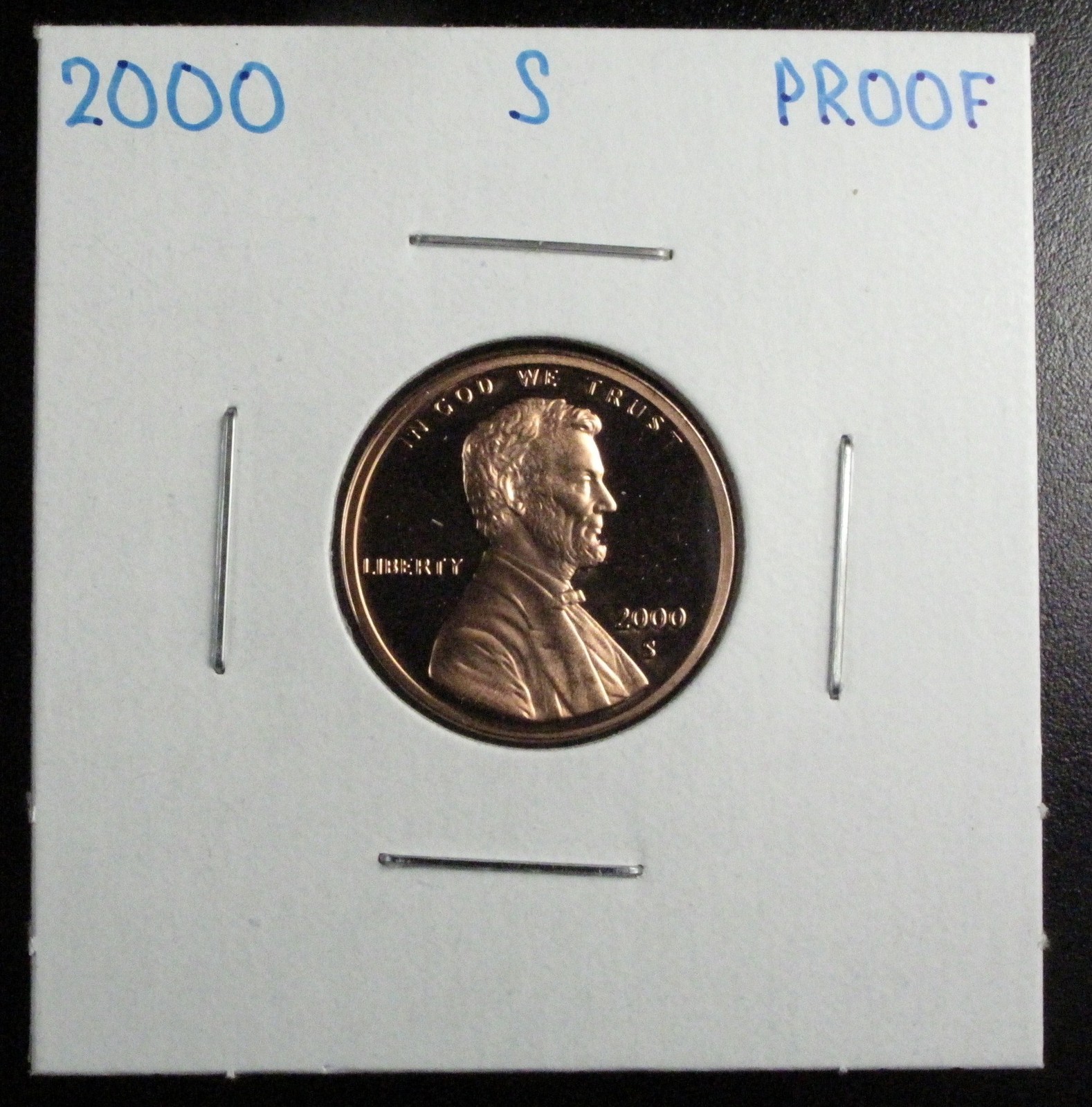 2000 S PROOF LINCOLN MEMORIAL CENT DCAM DEEP CAMEO UNCIRCULATED