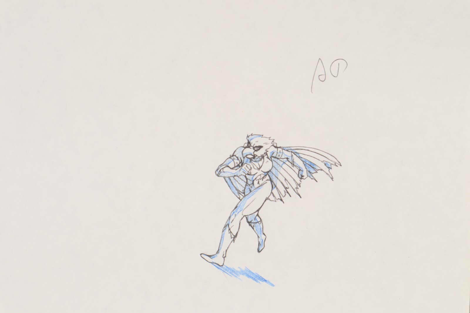 The Savage Dragon Original Animation Production Drawing (214-56)