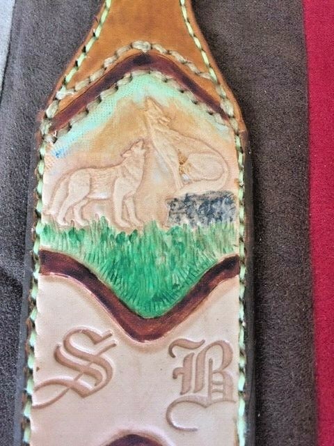 Rifle Adjustable Sling ~ Plain or Hand Tooled or Leather LACED - Padded
