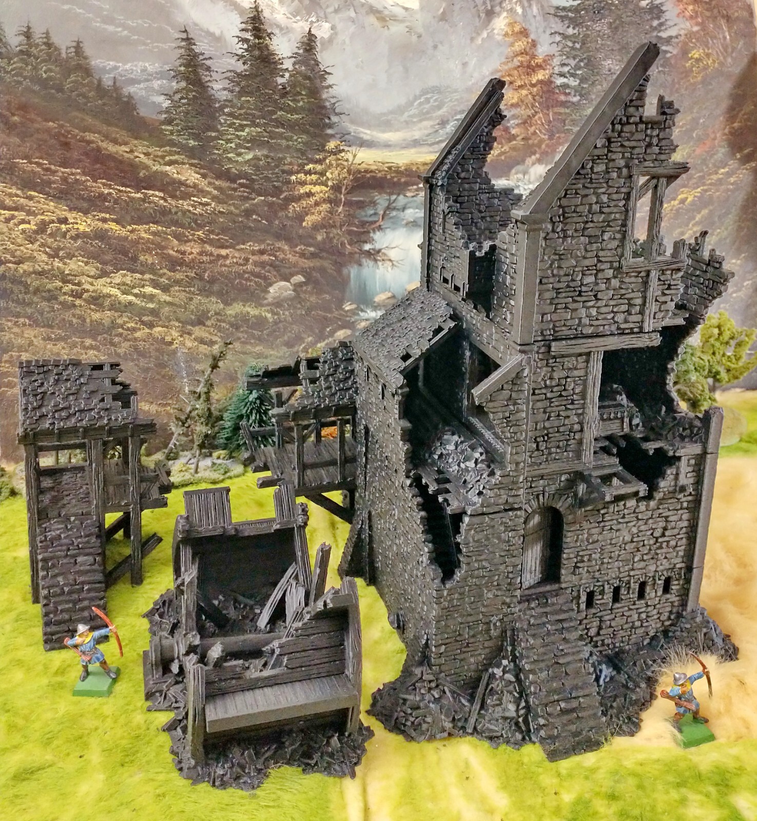 Grimdale Woodmill 28mm Ruined Village Terrain D&D Warhammer Mordheim Frostgrave